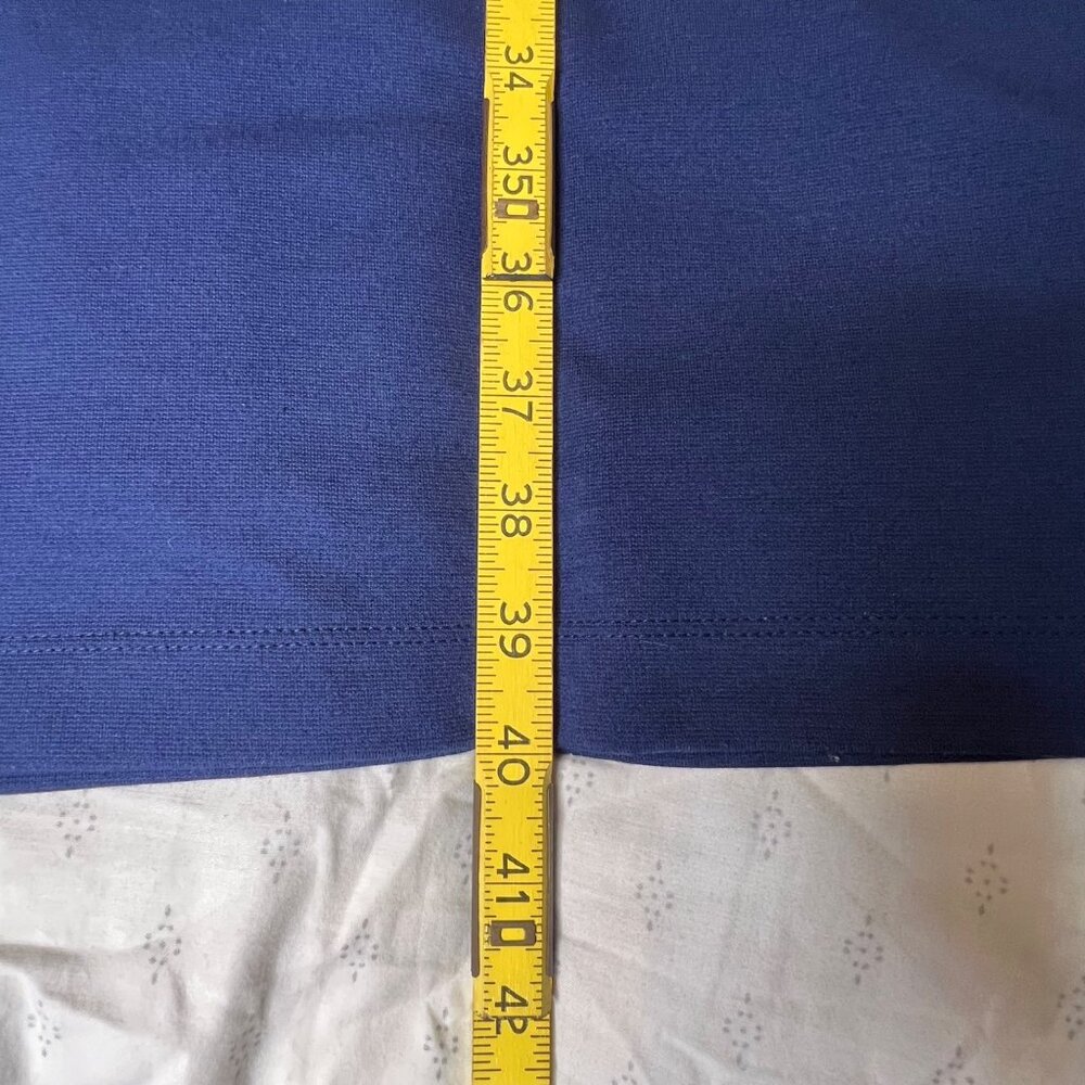 Ann Taylor Sleeveless Color block Sheath Dress Size 18 Blue Yellow White Career - Picture 12 of 14